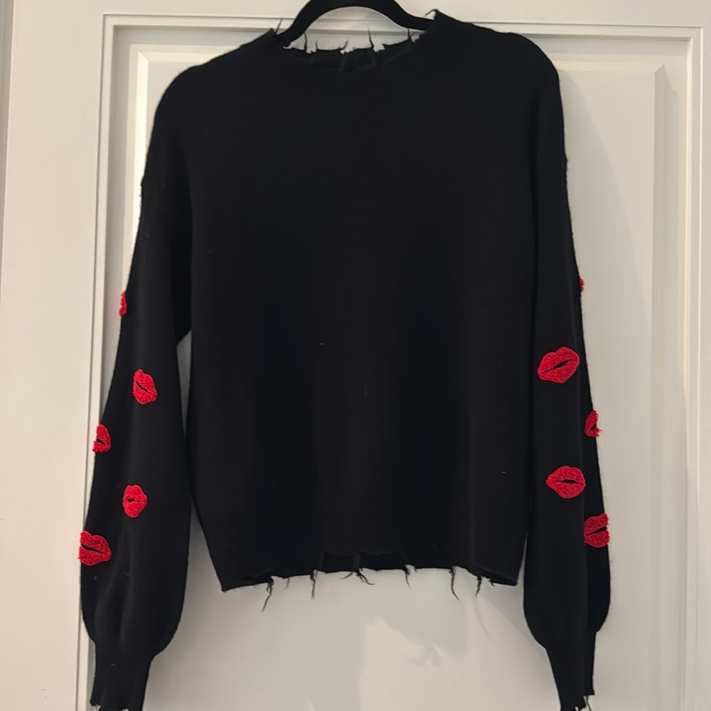 27 Miles Malibu black cashmere sweater